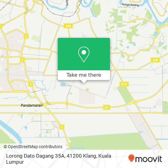 Peta Lorong Dato Dagang 35A, 41200 Klang