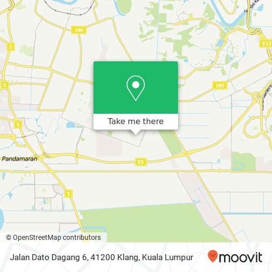 Jalan Dato Dagang 6, 41200 Klang map