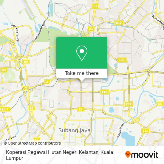 Koperasi Pegawai Hutan Negeri Kelantan map