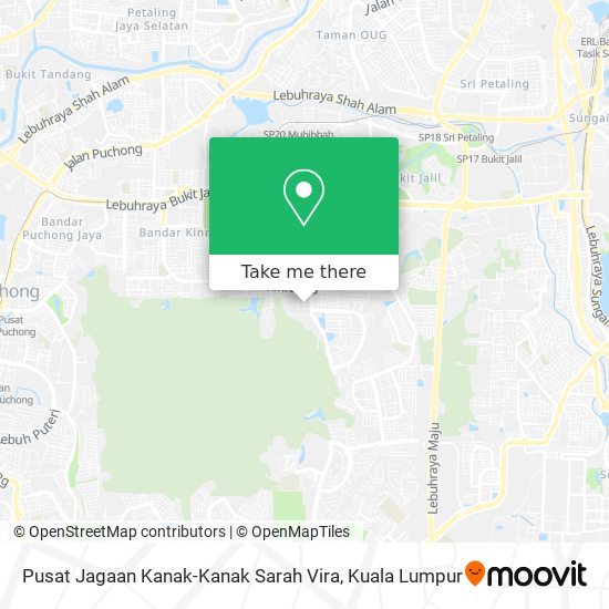 Pusat Jagaan Kanak-Kanak Sarah Vira map
