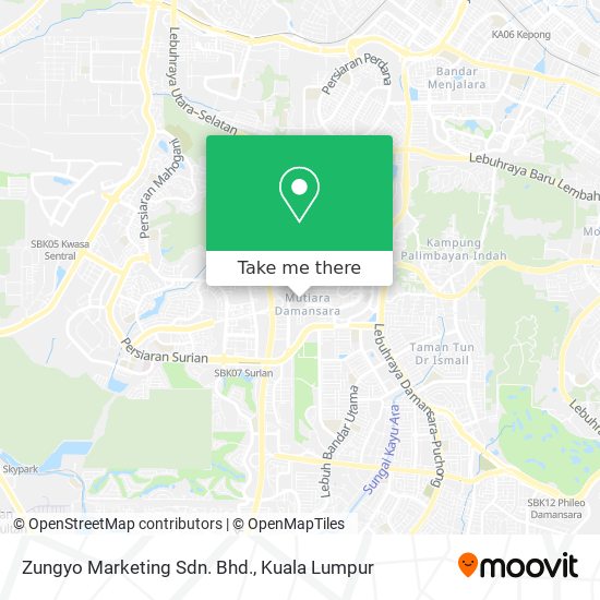 Zungyo Marketing Sdn. Bhd. map