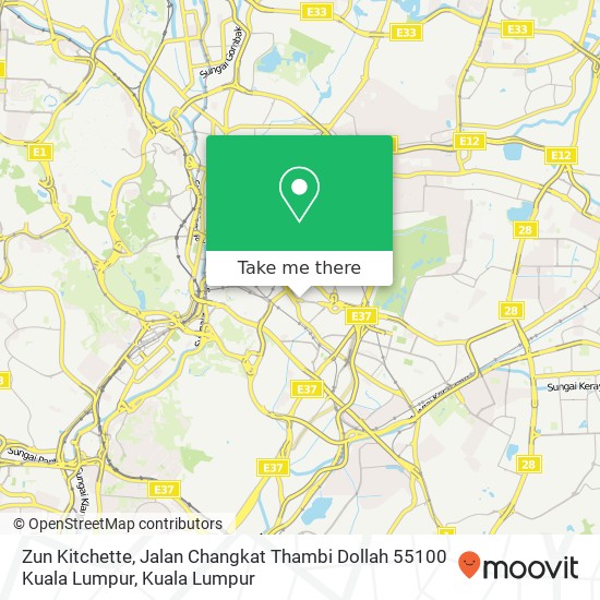 Zun Kitchette, Jalan Changkat Thambi Dollah 55100 Kuala Lumpur map