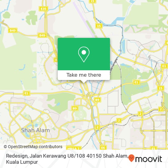 Redesign, Jalan Kerawang U8 / 108 40150 Shah Alam map