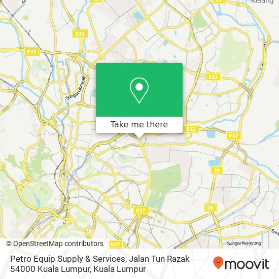 Petro Equip Supply & Services, Jalan Tun Razak 54000 Kuala Lumpur map