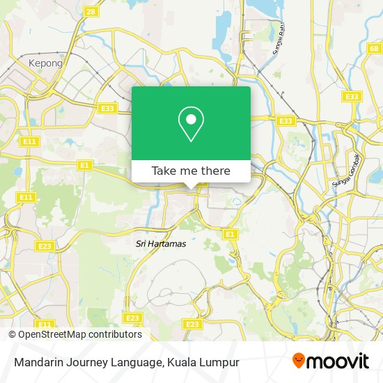 Mandarin Journey Language map