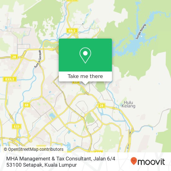 MHA Management & Tax Consultant, Jalan 6 / 4 53100 Setapak map