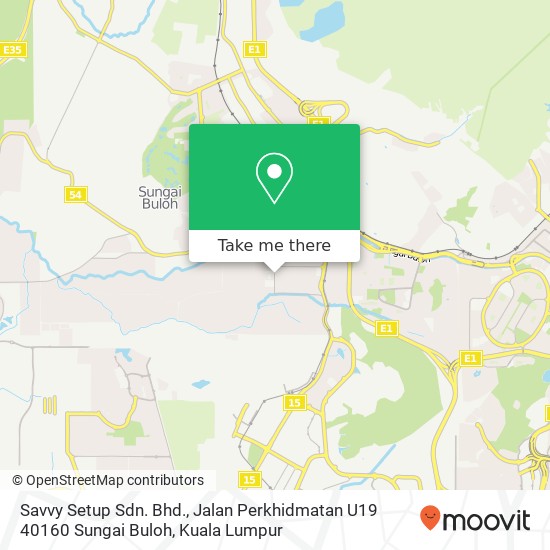 Peta Savvy Setup Sdn. Bhd., Jalan Perkhidmatan U19 40160 Sungai Buloh