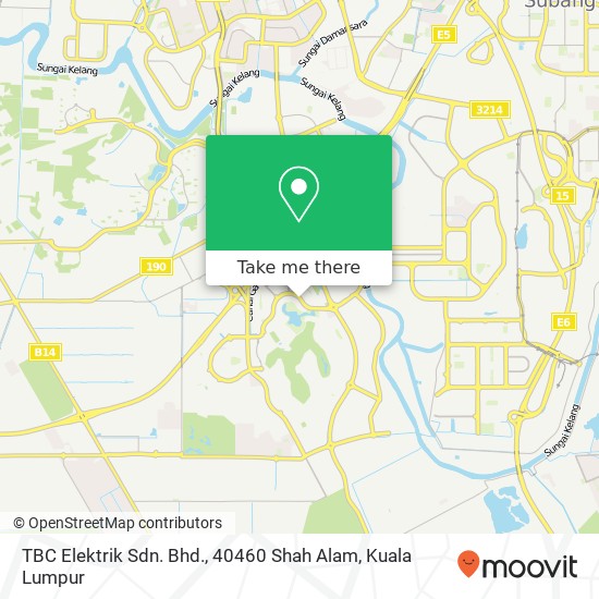 TBC Elektrik Sdn. Bhd., 40460 Shah Alam map