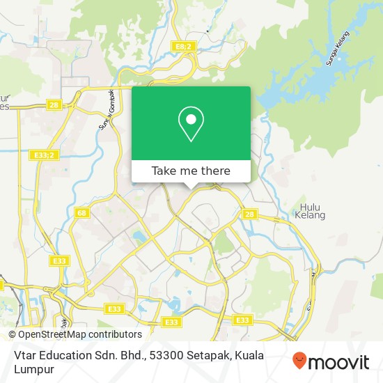 Vtar Education Sdn. Bhd., 53300 Setapak map