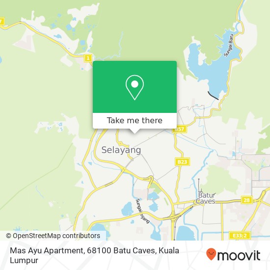 Peta Mas Ayu Apartment, 68100 Batu Caves