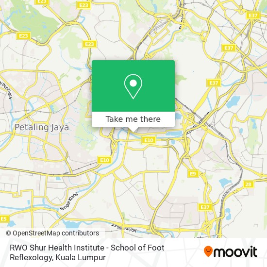 RWO Shur Health Institute - School of Foot Reflexology map