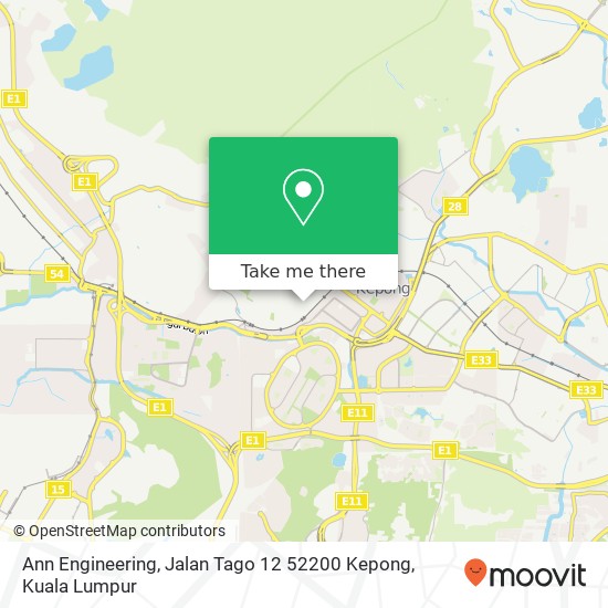 Ann Engineering, Jalan Tago 12 52200 Kepong map