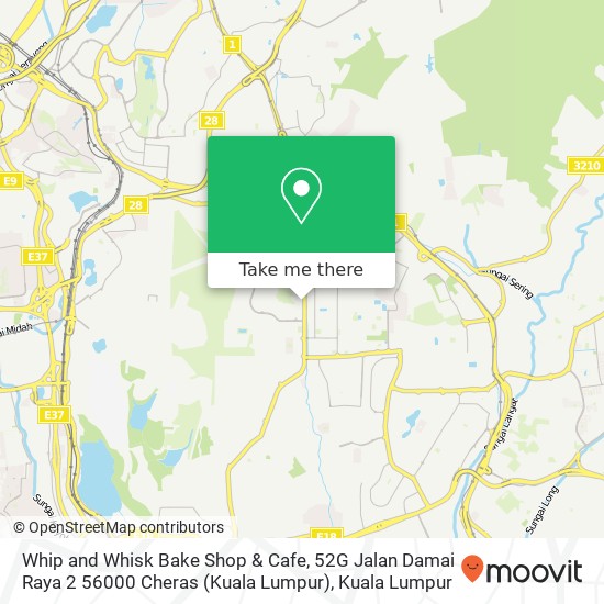 Whip and Whisk Bake Shop & Cafe, 52G Jalan Damai Raya 2 56000 Cheras (Kuala Lumpur) map