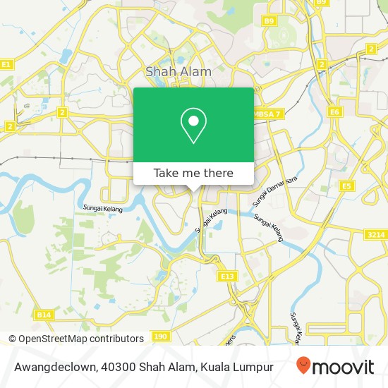 Peta Awangdeclown, 40300 Shah Alam