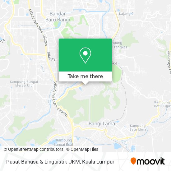 Pusat Bahasa & Linguistik UKM map