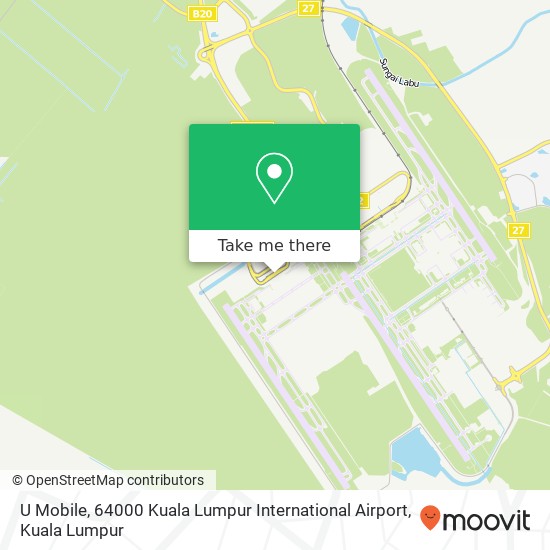 U Mobile, 64000 Kuala Lumpur International Airport map