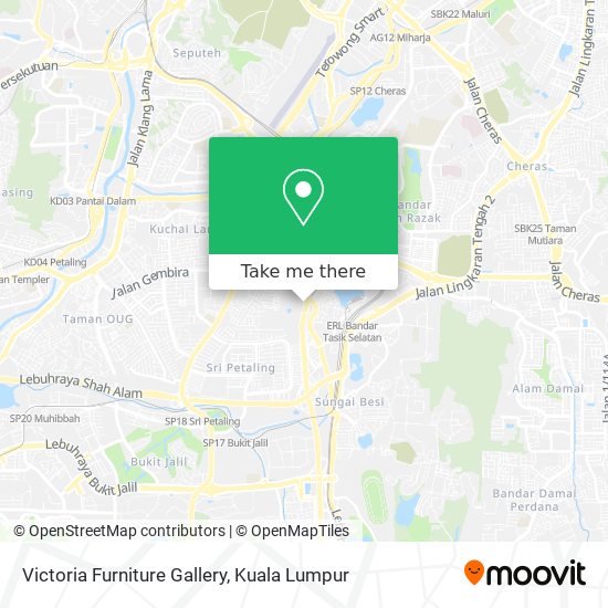 Victoria Furniture Gallery map