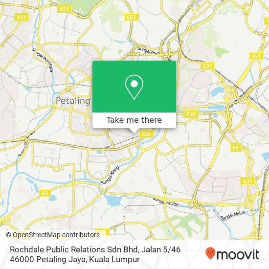 Rochdale Public Relations Sdn Bhd, Jalan 5 / 46 46000 Petaling Jaya map