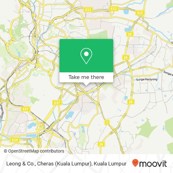 Leong & Co., Cheras (Kuala Lumpur) map