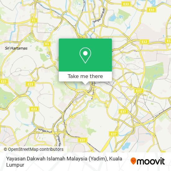 Peta Yayasan Dakwah Islamah Malaysia (Yadim)
