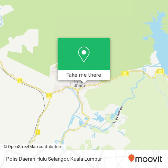 Polis Daerah Hulu Selangor map