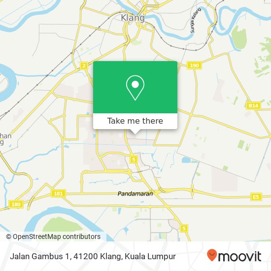 Jalan Gambus 1, 41200 Klang map