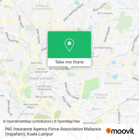 Peta ING Insurance Agency Force Association Malaysia (Ingiafam)