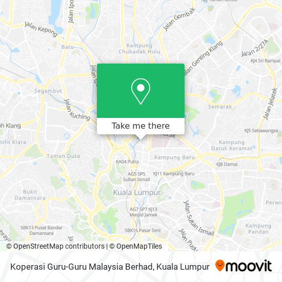 Koperasi Guru-Guru Malaysia Berhad map