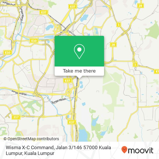 Peta Wisma X-C Command, Jalan 3 / 146 57000 Kuala Lumpur