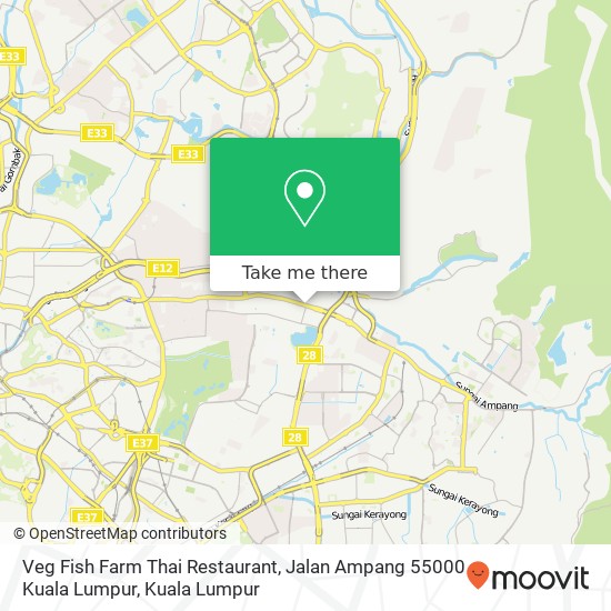 Veg Fish Farm Thai Restaurant, Jalan Ampang 55000 Kuala Lumpur map
