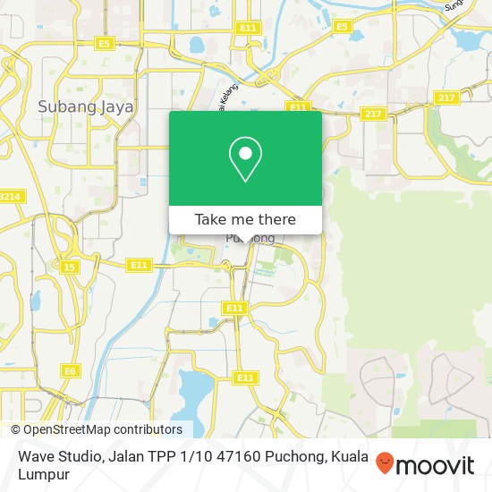 Wave Studio, Jalan TPP 1 / 10 47160 Puchong map