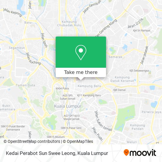 Kedai Perabot Sun Swee Leong map