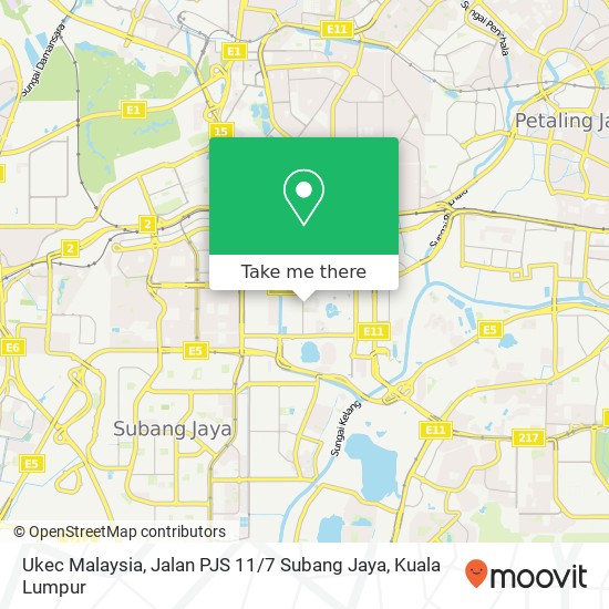 Ukec Malaysia, Jalan PJS 11 / 7 Subang Jaya map