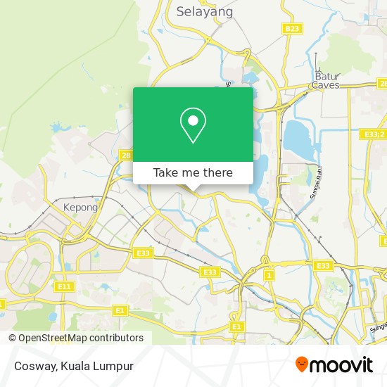 Cosway map