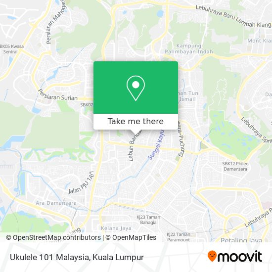 Peta Ukulele 101 Malaysia