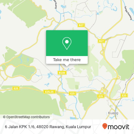 Peta 6 Jalan KPK 1/6, 48020 Rawang