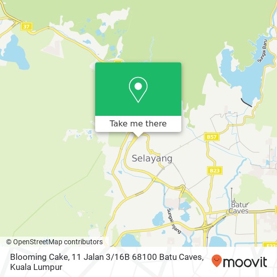 Peta Blooming Cake, 11 Jalan 3 / 16B 68100 Batu Caves