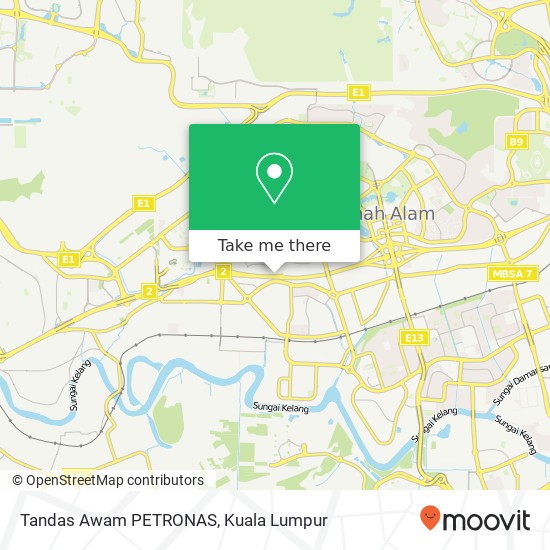 Tandas Awam PETRONAS map