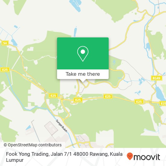 Fook Yong Trading, Jalan 7 / 1 48000 Rawang map