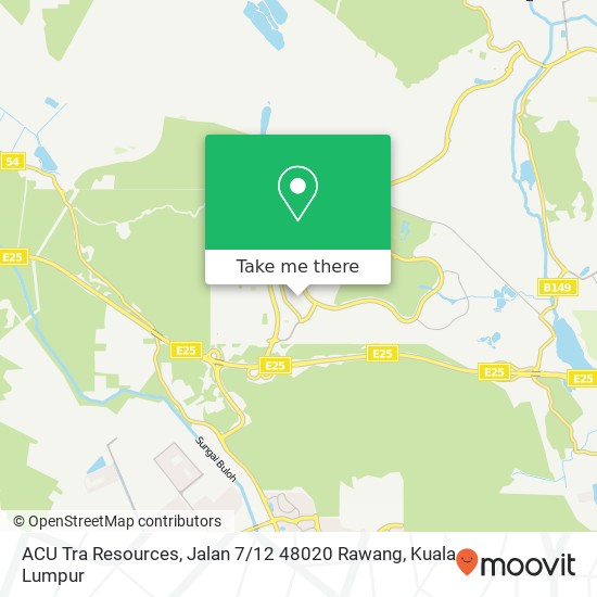 Peta ACU Tra Resources, Jalan 7 / 12 48020 Rawang