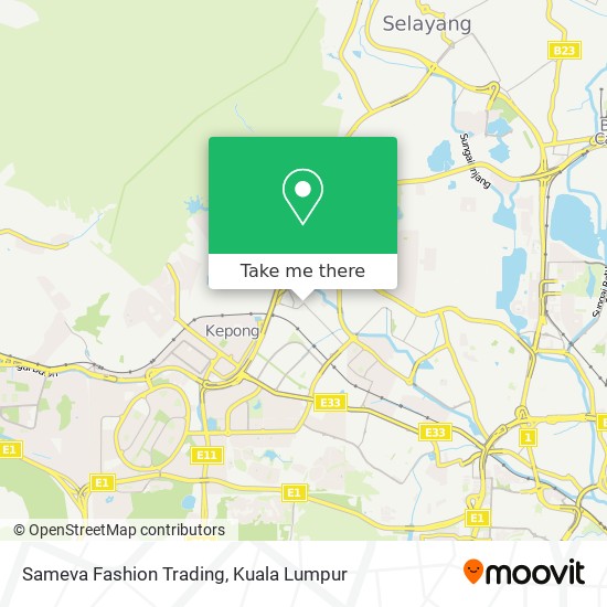 Sameva Fashion Trading map