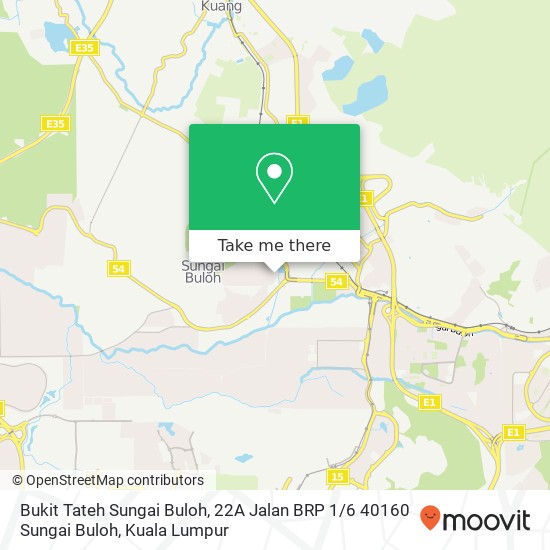 Bukit Tateh Sungai Buloh, 22A Jalan BRP 1 / 6 40160 Sungai Buloh map