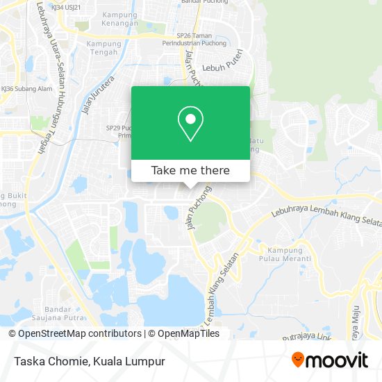 Taska Chomie map