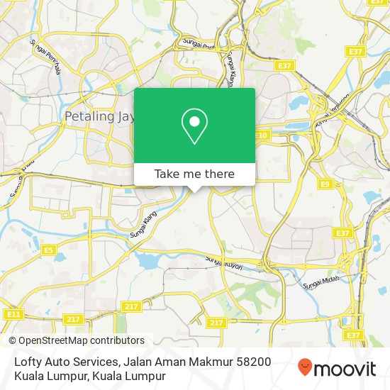 Lofty Auto Services, Jalan Aman Makmur 58200 Kuala Lumpur map