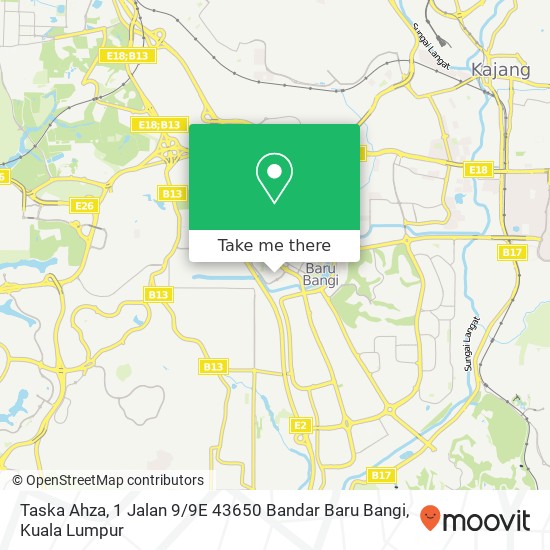 Peta Taska Ahza, 1 Jalan 9 / 9E 43650 Bandar Baru Bangi