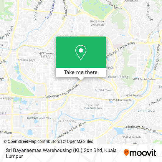 Sri Bayanaemas Warehousing (KL) Sdn Bhd map