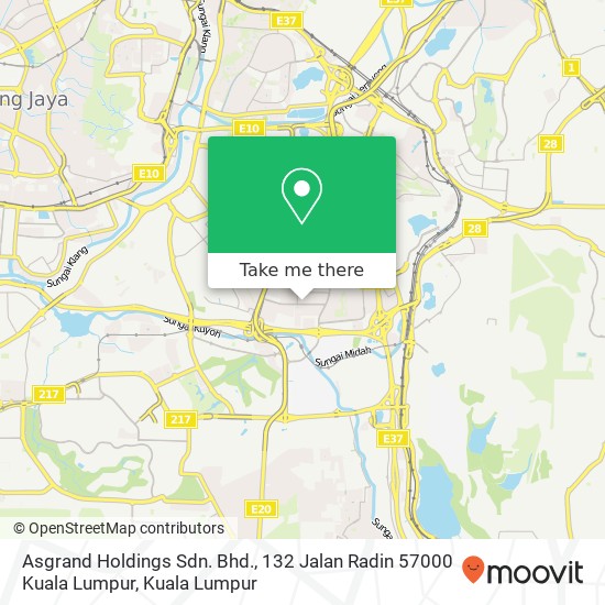 Asgrand Holdings Sdn. Bhd., 132 Jalan Radin 57000 Kuala Lumpur map