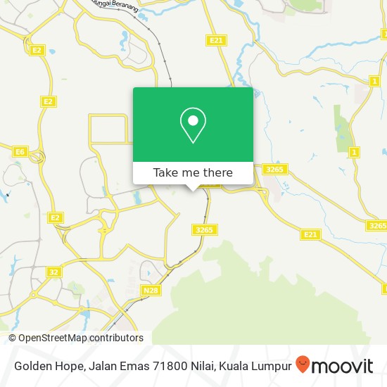 Golden Hope, Jalan Emas 71800 Nilai map