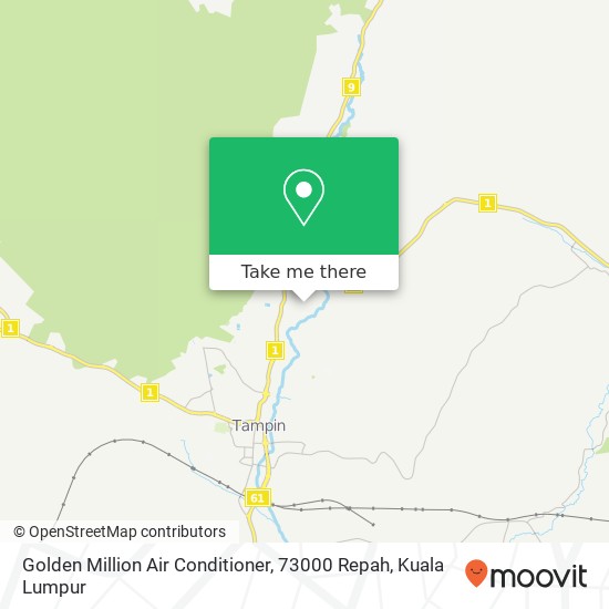 Golden Million Air Conditioner, 73000 Repah map