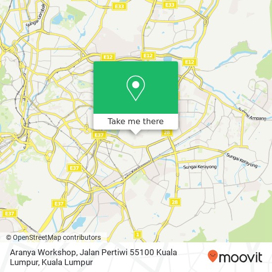 Aranya Workshop, Jalan Pertiwi 55100 Kuala Lumpur map